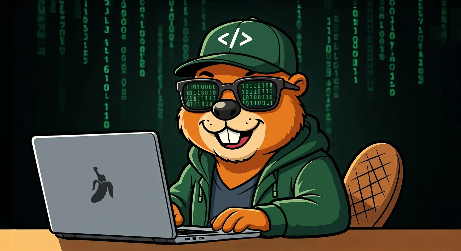 Coding beaver at work